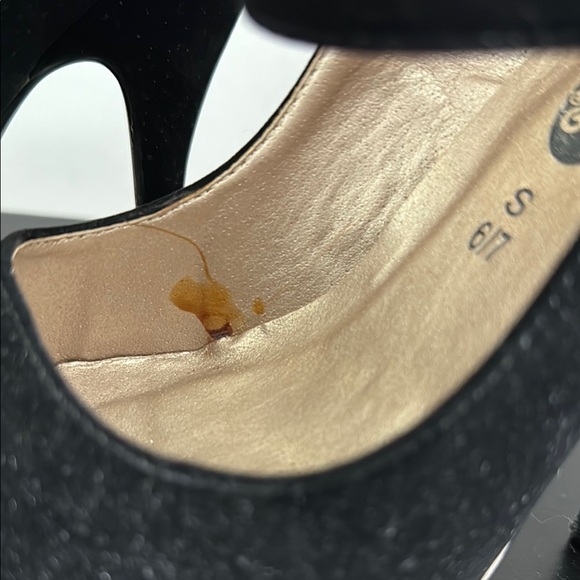 Rue21 Black and Gray/Tan Platform Heels Sz SM - Picture 5 of 13